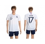 France #17 Digne Away Soccer Country Jersey