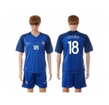 France #18 Sissoko Blue Soccer Country Jersey