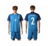 France #2 Jallet Home Soccer Country Jersey