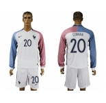 France #20 Coman Away Long Sleeves Soccer Country Jersey