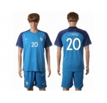 France #20 Coman Home Soccer Country Jersey