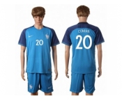 France #20 Coman Home Soccer Country Jersey