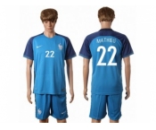 France #22 Mathieu Home Soccer Country Jersey