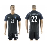 France #22 Schneiderlin Away Soccer Country Jersey