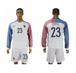 France #23 Costil Away Long Sleeves Soccer Country Jersey