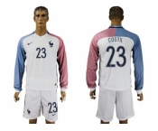 France #23 Costil Away Long Sleeves Soccer Country Jersey