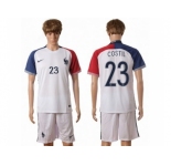 France #23 Costil Away Soccer Country Jersey1