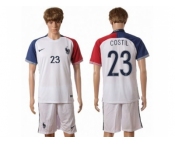 France #23 Costil Away Soccer Country Jersey1
