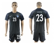 France #23 Costil Away Soccer Country Jersey