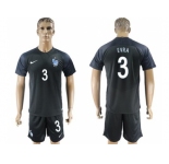 France #3 Evra Away Soccer Country Jersey