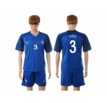 France #3 Evra Blue Soccer Country Jersey