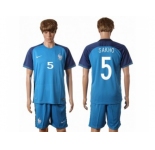 France #5 Sakho Home Soccer Country Jersey