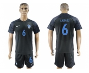 France #6 Cabaye Away Soccer Country Jersey
