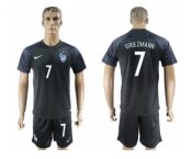 France #7 Griezmann Away Soccer Country Jersey1
