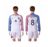 France #8 Payet Away Long Sleeves Soccer Country Jersey