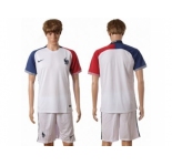 France Blank Away Soccer Country Jersey2