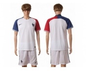 France Blank Away Soccer Country Jersey2