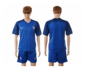 France Blank Blue Soccer Country Jersey