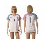 Women France #1 LLORIS Away Soccer Country Jersey