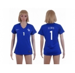 Women France #1 LLORIS Home Soccer Country Jersey1
