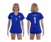 Women France #1 LLORIS Home Soccer Country Jersey1