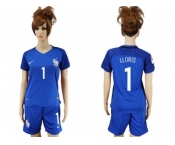 Women France #1 LLORIS Home Soccer Country Jersey