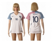 Women France #10 Gignac Away Away Soccer Country Jersey