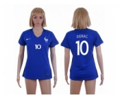 Women France #10 Gignac Home Soccer Country Jersey1