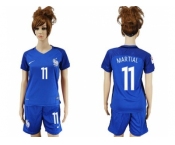 Women France #11 Martial Home Soccer Country Jersey