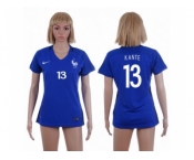 Women France #13 Kante Home Soccer Country Jersey1