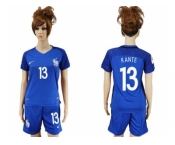 Women France #13 Kante Home Soccer Country Jersey
