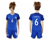 Women France #6 Cabaye Home Soccer Country Jersey