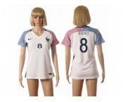 Women France #8 Payet Away Away Soccer Country Jersey