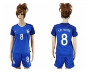 Women France #8 Valbuena Home Soccer Country Jersey