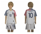France #10 Gignac Away Kid Soccer Country Jersey
