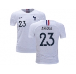 France #23 Areola Away Kid Soccer Country Jersey