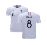 France #8 Lemar Away Kid Soccer Country Jersey