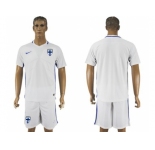 Finland Blank Home Soccer Country Jersey