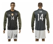 Germany #14 Can Away Long Sleeves Soccer Country Jersey