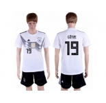 Germany #19 Gotze White Home Soccer Country Jersey