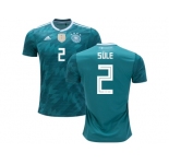 Germany #2 Sule Away Soccer Country Jersey