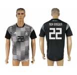 Germany #22 Ter Stegen Black Soccer Country Jersey