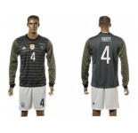 Germany #4 Rudy Away Long Sleeves Soccer Country Jersey
