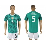 Germany #5 Hummels Away Soccer Country Jersey