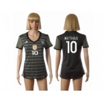 Women's Germany #10 Matthaus Away Soccer Country Jersey