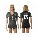 Women's Germany #13 Muller Away Soccer Country Jersey2