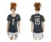 Women's Germany #15 Volland Away Soccer Country Jersey