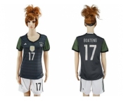 Women's Germany #17 Boateng Away Soccer Country Jersey