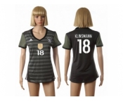 Women's Germany #18 Klinsmann Away Soccer Country Jersey