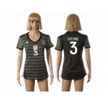 Women's Germany #3 Brehme Away Soccer Country Jersey
